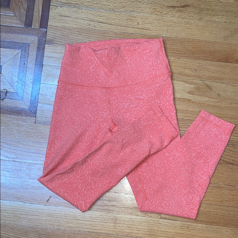 Lululemon Coral Pattern Leggings